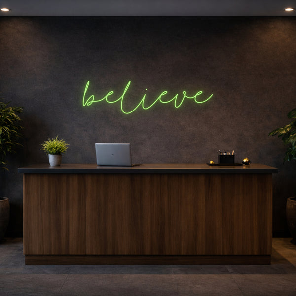 Believe Neon Sign