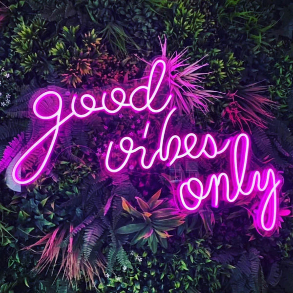Good Vibes Only Neon Sign 2