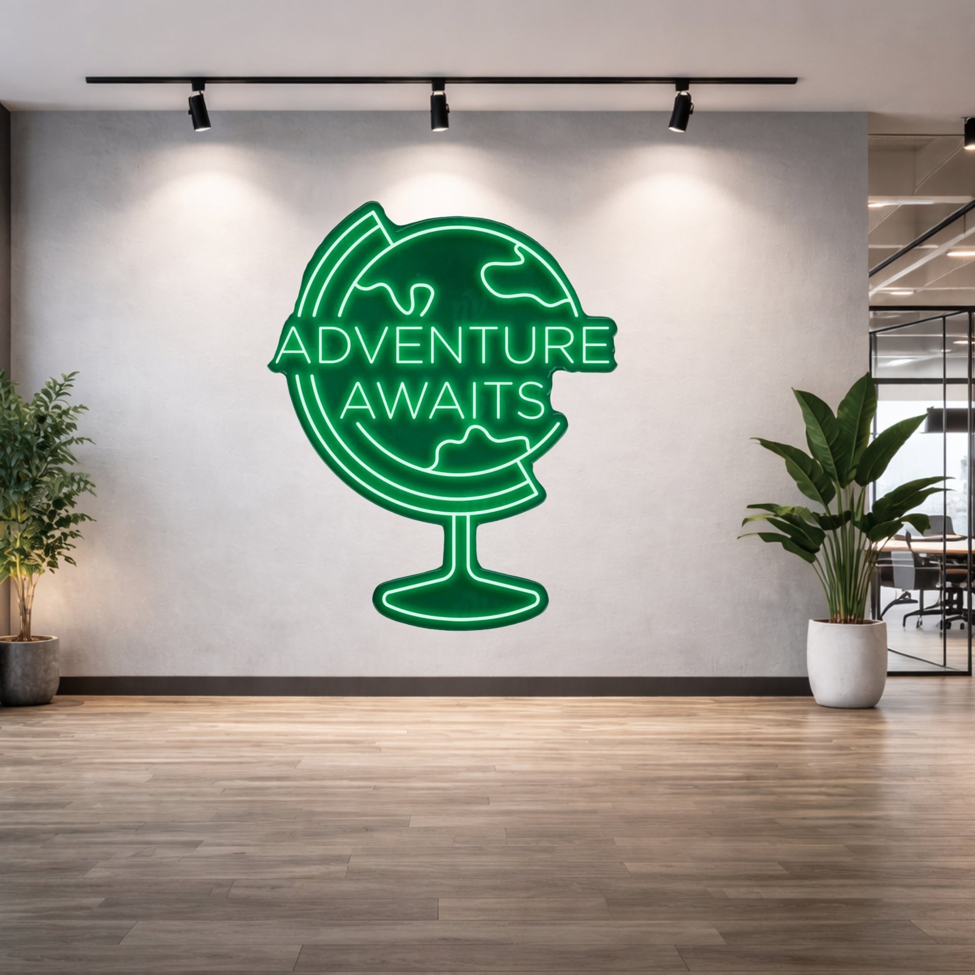 Adventure Awaits Neon Sign