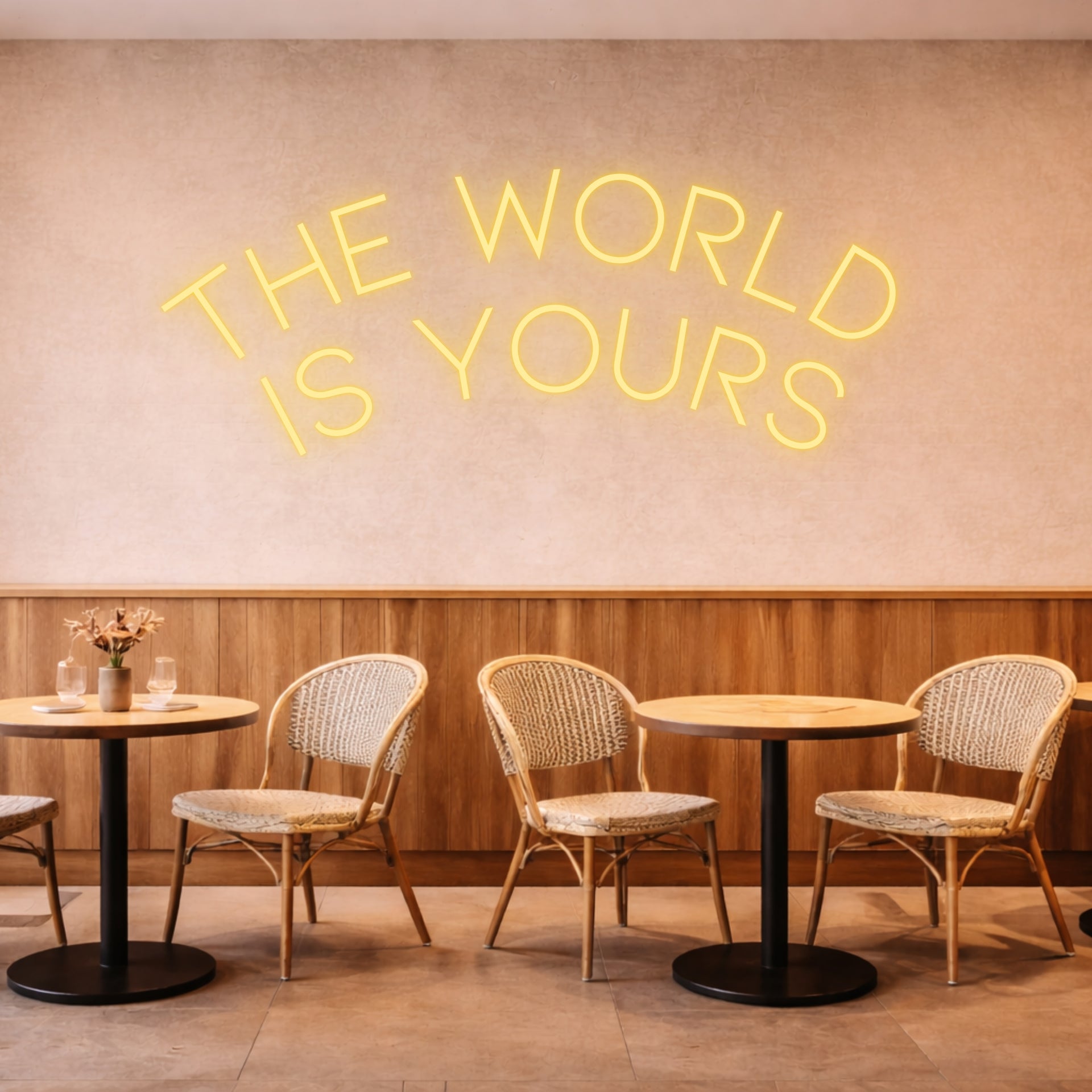 The World is Yours Neon Sign