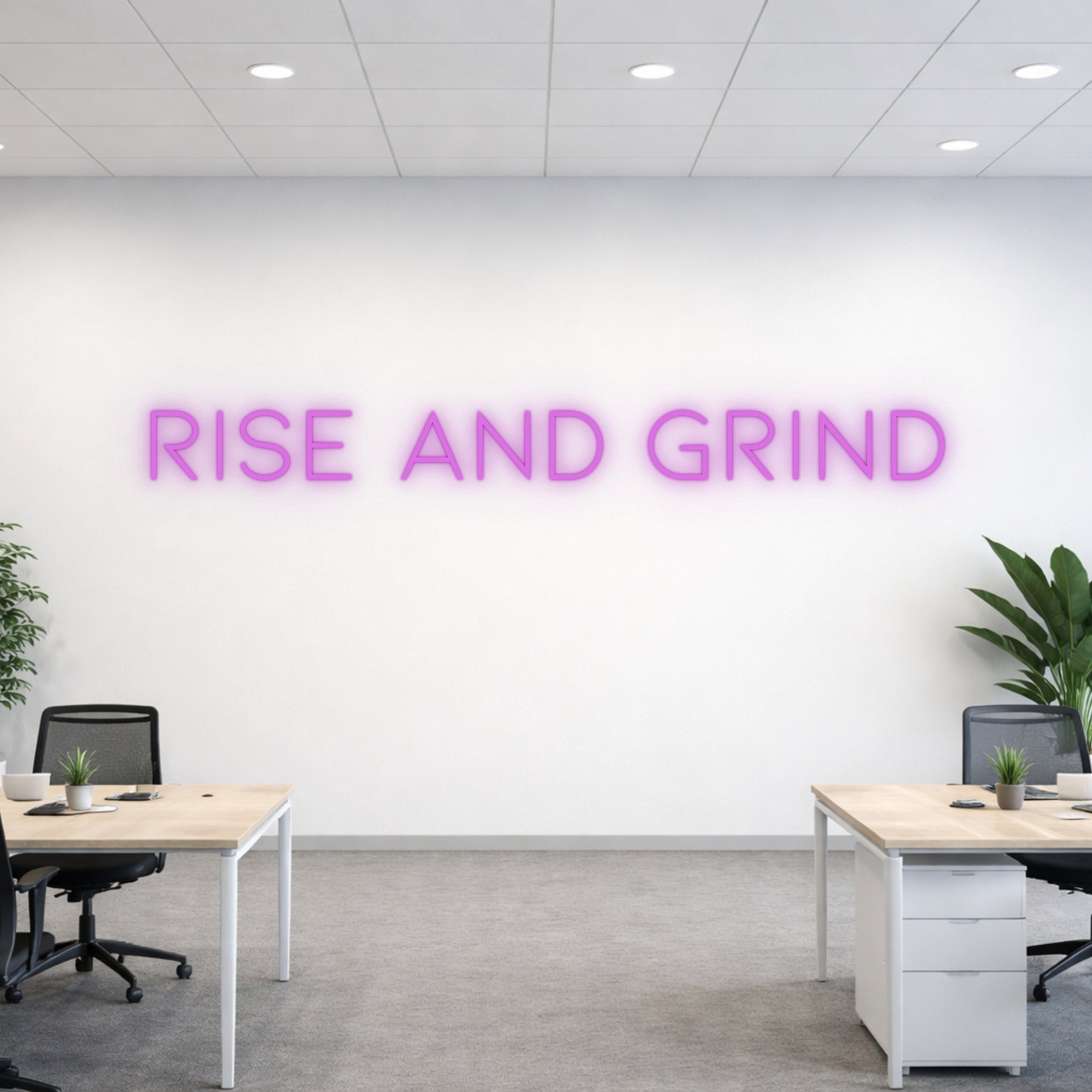 Rise and Grind Neon Sign
