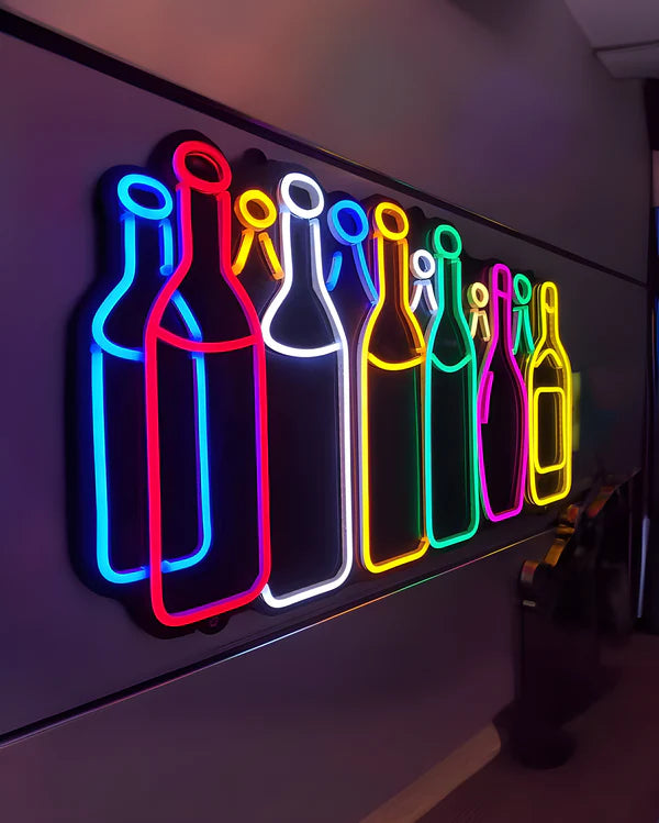 Bottles LED Neon Sign Light