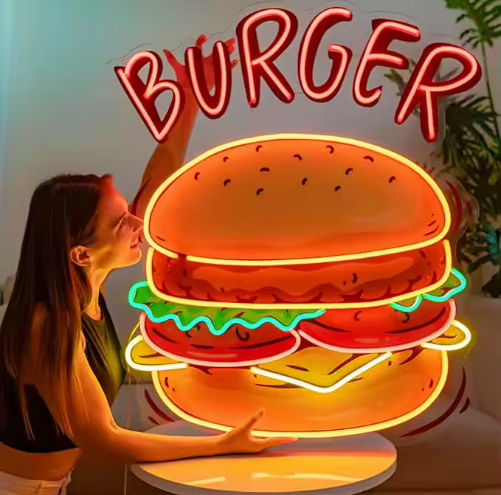 Burger - Neon Sign