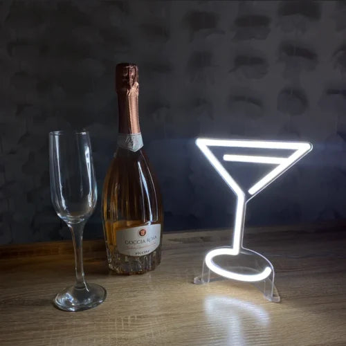 Cocktail Desktop LED Neon Sign Light (30cm)