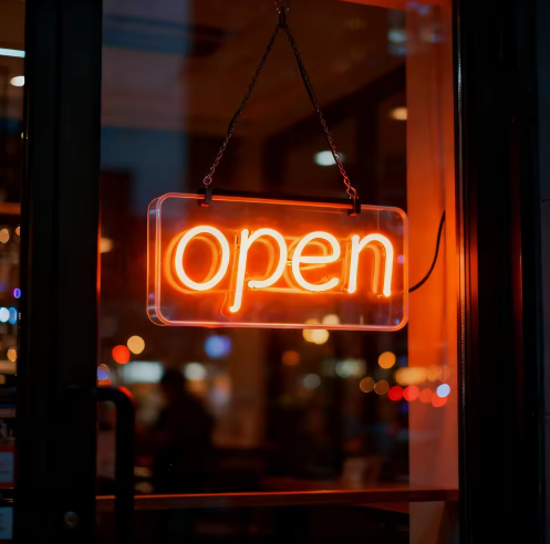 Open - Neon Sign