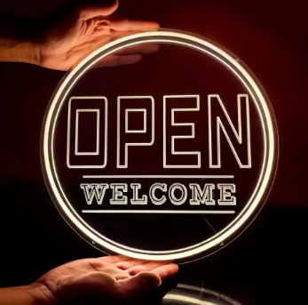 Open Welcome - Neon Sign
