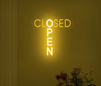 Closed Open - Neon Sign