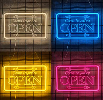 Come in, We're Open - Neon Sign