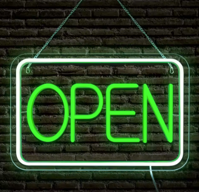 Open - Neon Sign