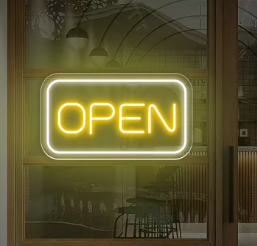 Open - Neon Sign