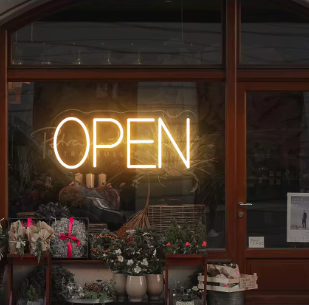 Open - Neon Sign