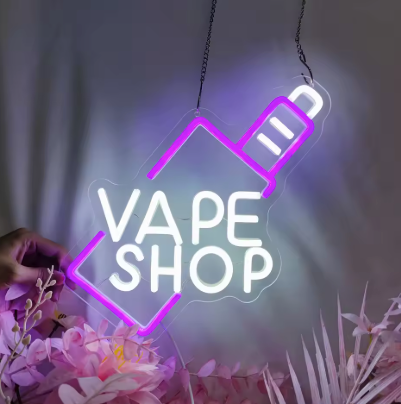 Vape Shop Tilt - Neon Sign