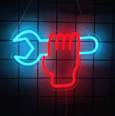 Wrench Garage - Neon Sign
