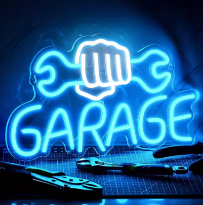 Garage Wrench - Neon Sign