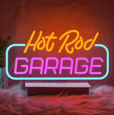 Hot Rod Garage - Neon Sign