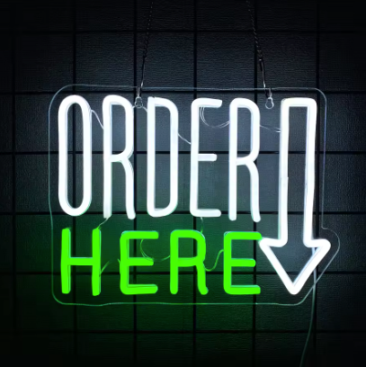 Order Here - Neon Sign