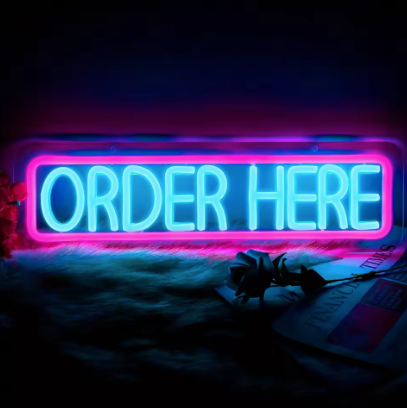 Order Here - Neon Sign