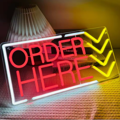 Order Here - Neon Sign