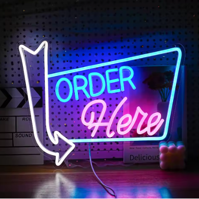 Order Here - Neon Sign