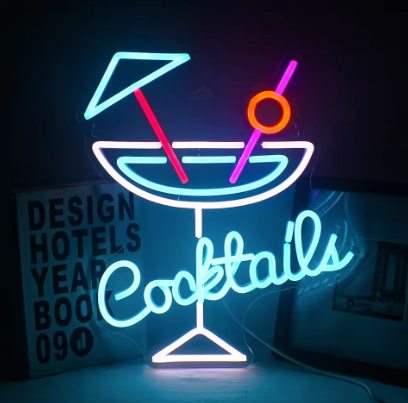Cocktails - Neon Sign