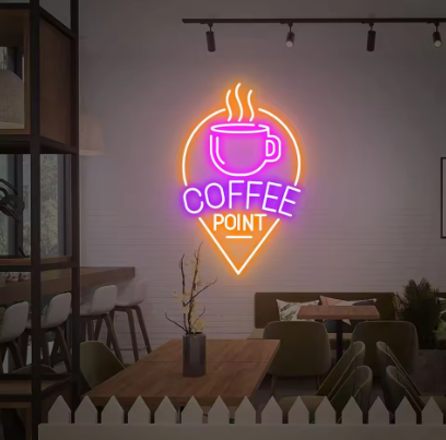 Coffee Point - Neon Sign