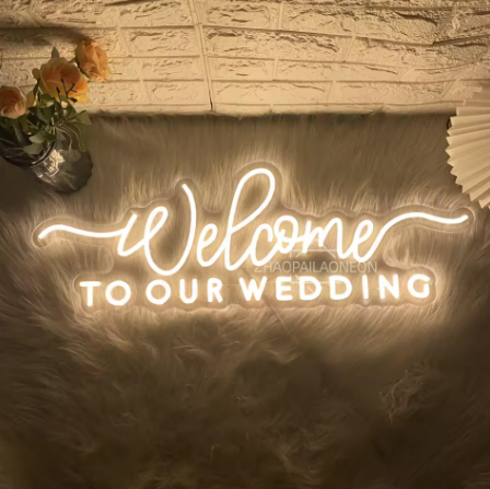Welcome to Our Wedding - Neon Sign