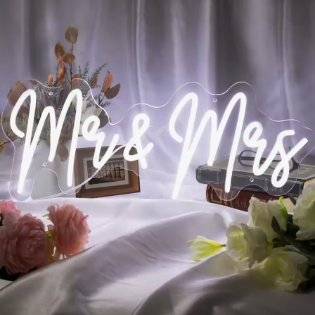 Mr & Mrs - Neon Design