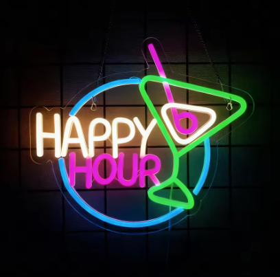 Happy Hour - Neon Sign