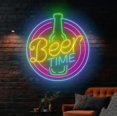 Beer Time- Neon Sign
