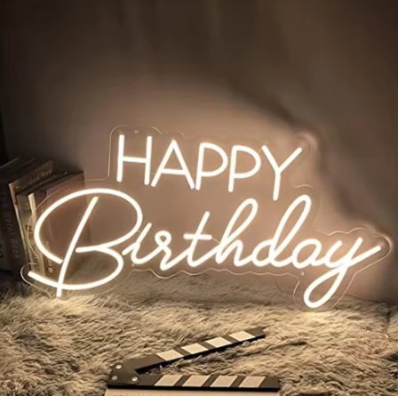 Happy Birthday - Neon Sign