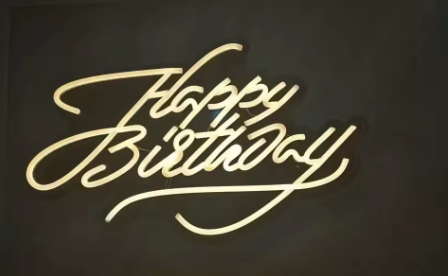 Happy Birthday - Neon Sign