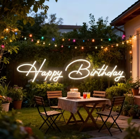 Happy Birthday - Neon Sign