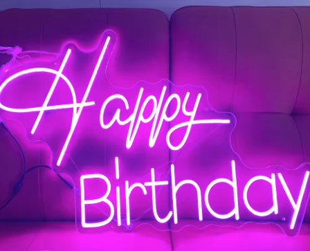 Happy Birthday - Neon Sign