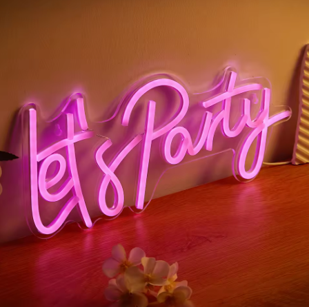 Let's Party - Neon Sign