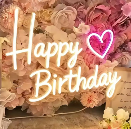 Happy Birthday - Neon Sign