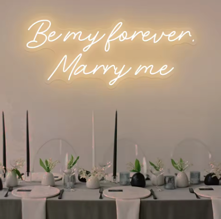 Be My Forever Marry Me - Neon Sign