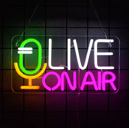Live on Air - Neon Sign