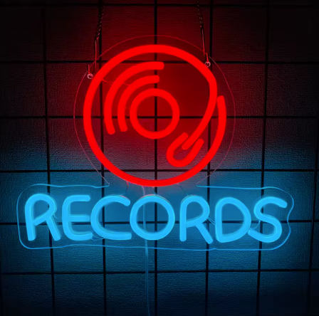Records - Neon Sign