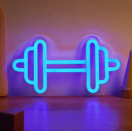 Gym barbell - Neon Sign