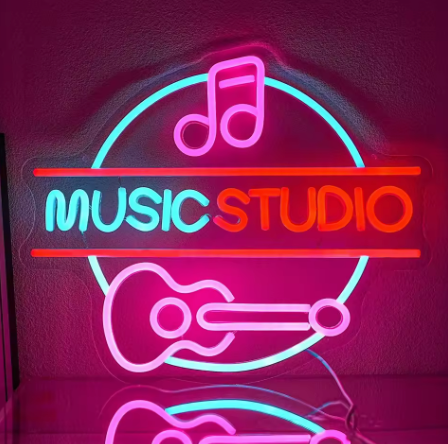 Music Studio - Neon Sign