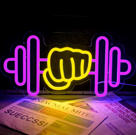 Dumbbell - Neon Sign