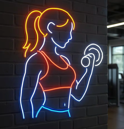 Gym Girl - Neon Sign