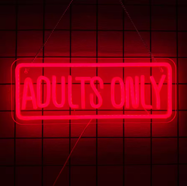 Adults Only - Neon Sign