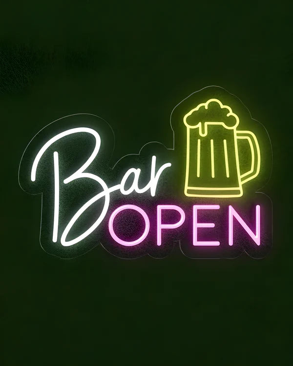 Bar Open LED Neon Sign Light