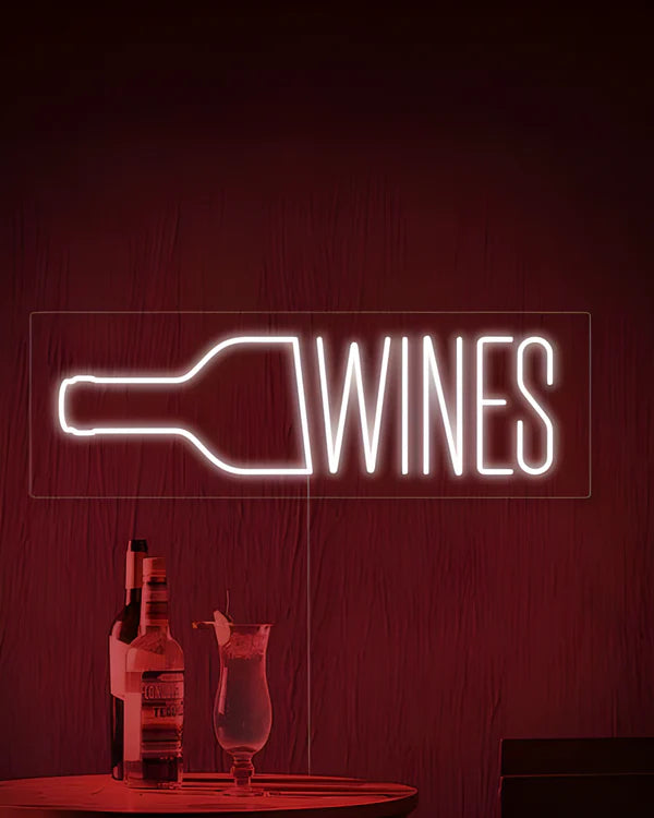 Wines LED Neon Sign Light