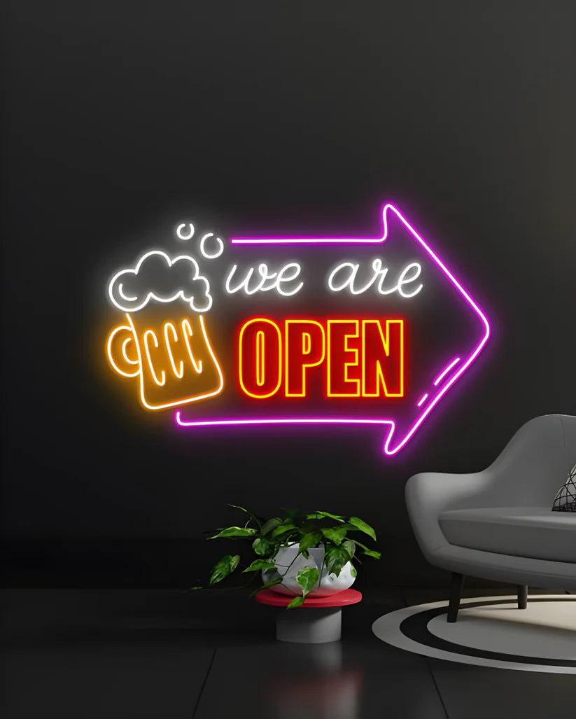 We are open Led Neon Sign Light