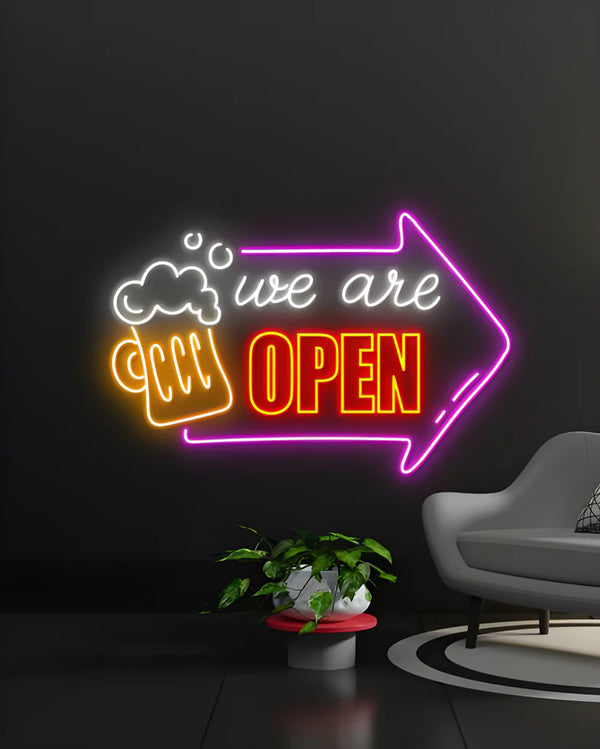 We are open Led Neon Sign Light