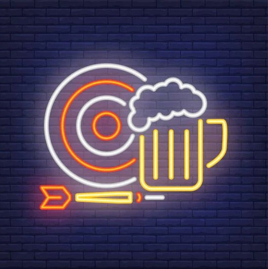 Beer and Darts LED Neon Sign Light Neon