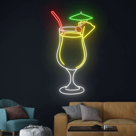 Cocktail LED Neon Sign Light