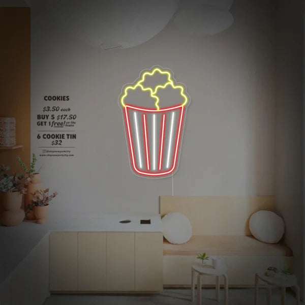 Popcorn LED Neon Sign Light